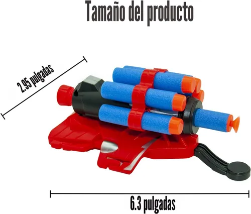 Miniatura 2 de Juego de 2 tiradores de telaraña para niños, premios de aula, guantes de lanzador de cosplay con muñequera, juego de tirador de telarañas de héroe