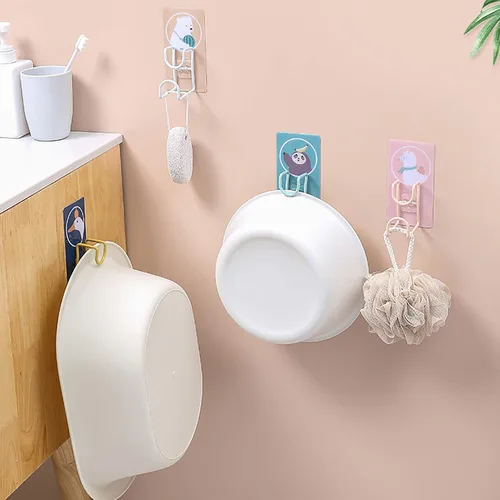Miniatura 2 de Toallero, ganchos de pared, organizador de baño, toalleros para baño, bonitos ganchos montados en la pared, gancho giratorio de 360°, almacenamiento