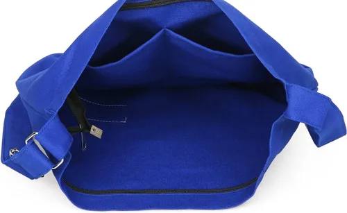 Miniatura 134 de Covelin - Bolsa de hombro informal de lona para mujer, estilo bohemio y retro, bolsa de mano, bolso cruzado, tamaño grande