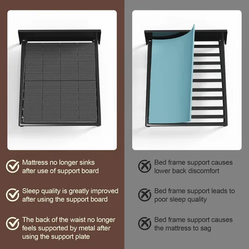 Miniatura 8 de Imperius Caja de Resortes Plegable, 10MM, Soporte de Cama para Fideos Planos, Tamaño Individual 38x75" Ligera y Delgada, Transpirable, Minimiza