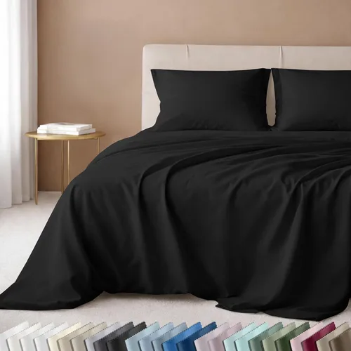 Miniatura 25 de California Design Den Juego de sábanas de lujo tamaño King - 100% algodón, 600 número de hilos, sábanas King de bolsillo profundo, ropa de cama