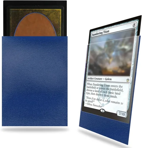 Miniatura 8 de Fabmaker - Juego de 200 fundas negras para tarjetas, fundas estándar resistentes MTG mate, acabado trasero mate, barajado perfecto, protege todas