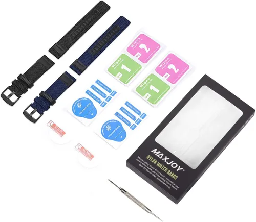 Miniatura 7 de Maxjoy Correas para Galaxy Watch de 1.81 pulgadas, Galaxy Watch 3 de 1.77 pulgadas, Gear S3 Frontier, correa de repuesto de nailon de liberación