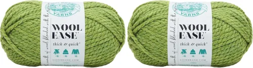 Miniatura 20 de Lion Brand Yarn - Ovillo de lana Wool-Ease Thick & Quick color fuerza aérea