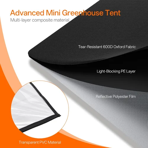 Miniatura 5 de Bstrip Invernadero de interior con luz de crecimiento, soporte para plantas con paquete de 4 luces para plantas de 24W de espectro completo, estante