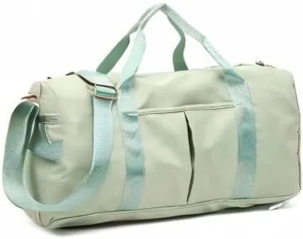 Miniatura 9 de KARRESLY Bolsa de gimnasio deportiva para mujeres u hombres, bolsa de viaje con bolsillo húmedo y compartimento para zapatos para entrenamiento