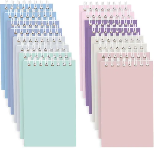 Miniatura 10 de Ddaowanx Cuadernos pequeños, bloc de notas en espiral de bolsillo de 3 x 5 pulgadas con páginas rayadas, el pequeño cuaderno perfecto para Deleite