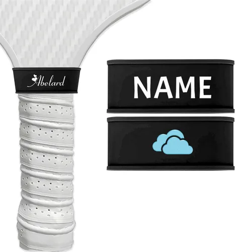 Miniatura 14 de 2 bandas de nombre personalizadas de paleta de pickleball, accesorios personalizados de paleta de pickleball para cinta de agarre seguro, bandas