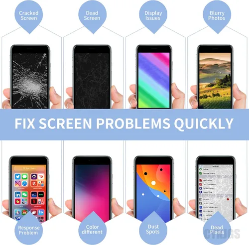 Miniatura 4 de Para iPhone 8 Plus Reemplazo de pantalla con botón de inicio 5.5 "Kit de reparación negro, 3D táctil 8plus pantalla LCD digitalizador montaje