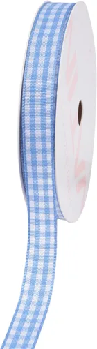 Miniatura 30 de VATIN Cinta a cuadros en blanco y negro – 3/8 pulgadas x 50 yardas, perfecta para cestas de Pascua, manualidades de primavera, envoltura de regalos