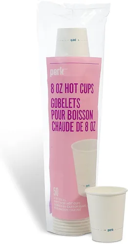 Miniatura 10 de Perk Vasos calientes de papel de 3 onzas, 1,000 tazas de café desechables a granel para expreso, muestras y bebidas calientes, color blanco
