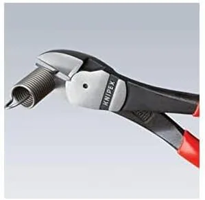Miniatura 3 de KNIPEX Herramientas - Cortadores diagonales de alto apalancamiento, aislamiento de 1000 V (7408200SBA), 8 pulgadas, rojo