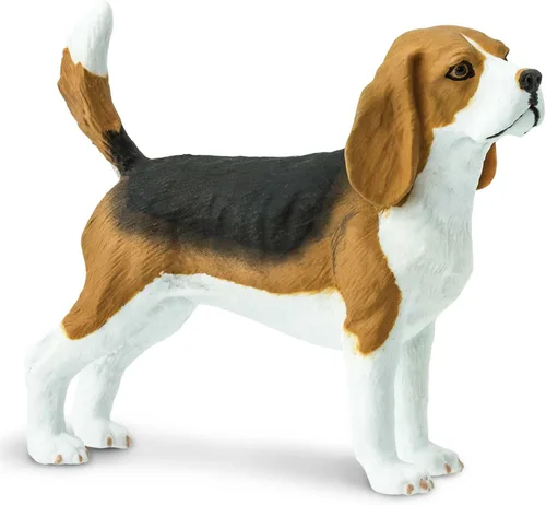 Safari Ltd. Figura de Beagle – Figura detallada de plástico de 2.5 pulgadas – Divertido juguete educativo para niños, niñas y niños a partir de 3
