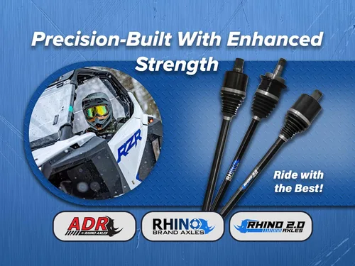 Miniatura 3 de SuperATV Heavy Duty Rhino Brand Stock Longitud Trasero Izquierdo Eje para Can-Am Outlander (2013-2018) - TRASERO IZQUIERDO - ¡Actualiza tu eje OEM!