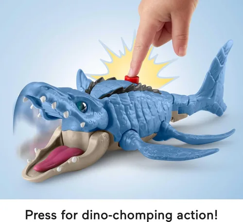 Miniatura 5 de Fisher-Price Imaginext Jurassic World - Juguetes de dinosaurio con 3 dinosaurios y figura de Owen Grady para niños en edad preescolar a partir de 3