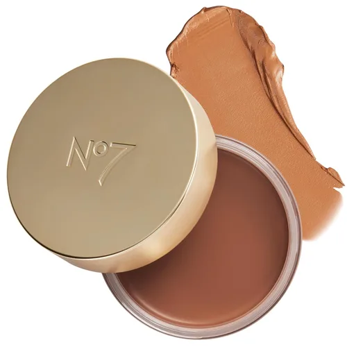 No7 Pro Artist Maquillaje Bronceador en Crema de Brillo Suave - Crema Bronceadora Mezclable con Fórmula Ligera - Maquillaje Facial Personalizable