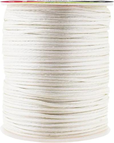 Miniatura 109 de Mandala Crafts Cordón de Satén de Nailon 2mm Cordón Rattail Champagne - 100 Yardas Cordón de Nailon Chino para Nudos Cordón de Seda Cola de Rata
