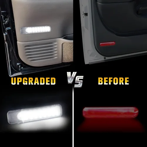 Miniatura 4 de NDRUSH - Luces interiores LED para panel de puerta, luz de cortesía o advertencia para puerta de vehículo Blanco