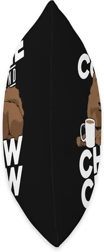 Miniatura 2 de Chow Chow Dog Lover Apparel Coffee Chow - Almohada (16 x 16 pulgadas), multicolor