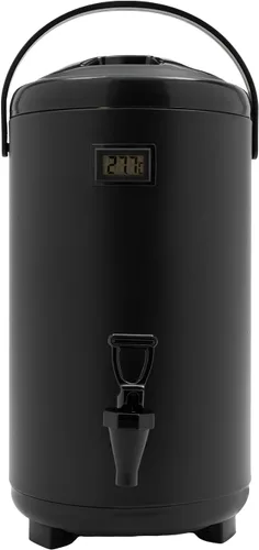 Miniatura 11 de Dispensador térmico aislado de bebidas frías y calientes con espita - Dispensador de té y café de acero inoxidable (2.11 galones)