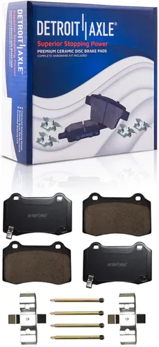 Miniatura 23 de Detroit Axle - Kit de freno trasero para Ford 2022 2023 Maverick 11.89 pulgadas rotores de freno de disco perforados y ranurados pastillas de freno