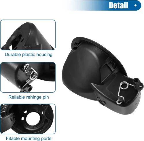 Miniatura 5 de X AUTOHAUX Tapa de gasolina para llenado de combustible, tapa de puerta, bolsillo de bisagra que reemplaza 9L3Z-9927936-B 9L3Z9927936B para Ford