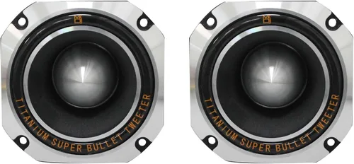 Miniatura 2 de 2 Mr. Dj HDT1000S - Tweeter de alta compresión de bala de titanio de 4 pulgadas y 500 W (cromado)