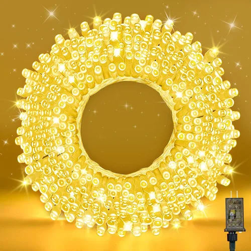 Miniatura 9 de WASTROYAL- Guirnalda de 210 luces led, 70 pies, crean un deslumbrante brillo azul ideal para envolver árboles, decorar ventanas, rieles de escalera