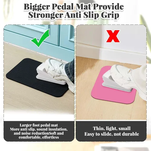 Miniatura 6 de Drydiet 3 Piezas Tapetes Silenciadores para Máquina de Coser Tapete de Pedal Almohadilla para Máquina de Coser Goma Antideslizante que se Mantiene