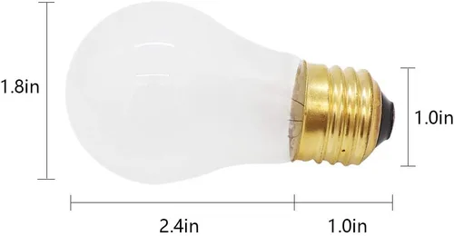 Miniatura 4 de AMI PARTS 8009 Bombilla de horno 40 W 130 V E26 especialmente diseñada para soportar temperaturas extremas que a menudo se utiliza para iluminar