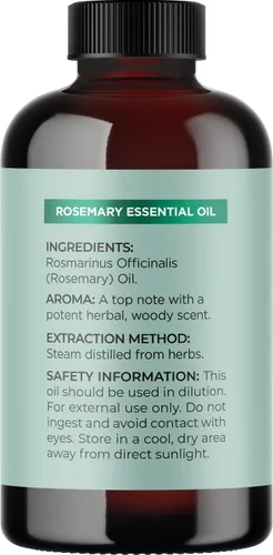 Miniatura 4 de Juego de tratamiento natural para el crecimiento del cabello, aceite de semilla de calabaza orgánico, aceite esencial de romero puro
