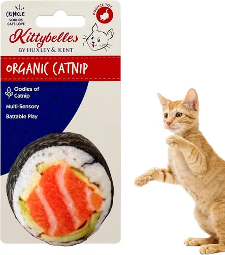 Miniatura 33 de Huxley & Kent Juguete de Peluche para Gatos - Juguete Interactivo de Hierba Gatera para Gatos y Gatitos - Suave con Crujido y Hierba Gatera