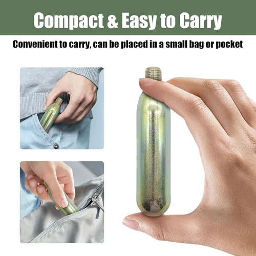 Miniatura 6 de Cartucho de CO2 de 0.85 oz para chaleco salvavidas, kit de reparación de chaleco salvavidas PFD automático/manual, cartucho de metal para cartuchos