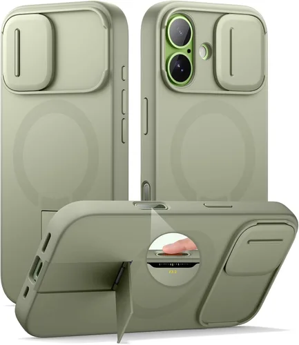 Miniatura 67 de SURITCH - Funda para iPhone 17 Pro Max con cubierta de control de cámara, cubierta para cámara y soporte ajustable, compatible con MagSafe, a prueba
