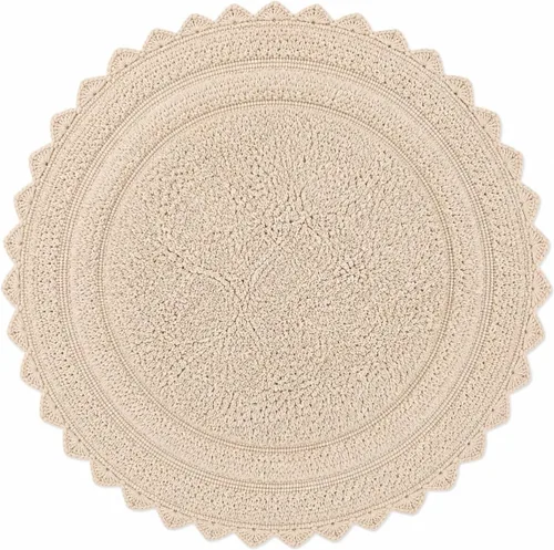 Miniatura 68 de Royal Blaze Tapete de baño de algodón rojo, reversible, pequeño ovalado de 18 x 26 pulgadas, lavable y decorativo