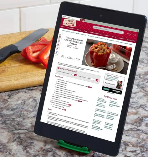 Miniatura 7 de Cestari Soporte para recetas para teléfonos inteligentes y tabletas, mantén tu teléfono, Kindle o iPad cómodo mientras cocinas - Soporte original