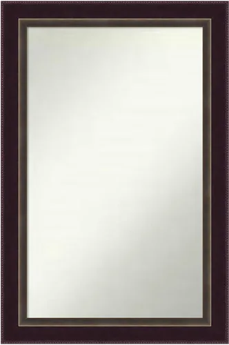 Miniatura 98 de Amanti Art Espejo de baño de bronce para sobre el fregadero, 24 x 24 pulgadas, espejo cuadrado de bronce Lara para tocador, marco de madera