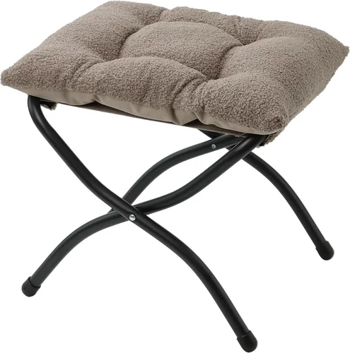 Miniatura 16 de Otomana Plegable de 15"(A), Taburete Reposapiés Plegable, Taburete Pequeño Portátil para el Pie para Sofá, Otomana Reposapiés Plegable Colapsible