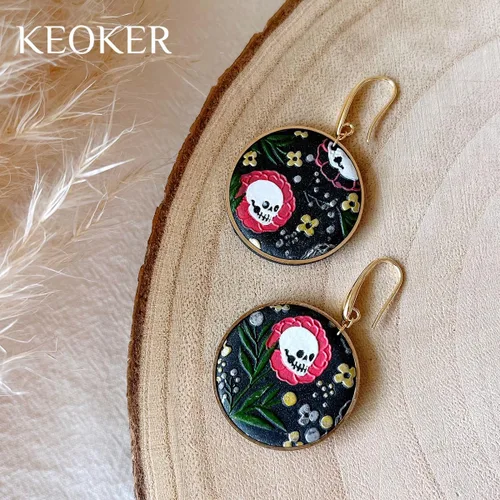 Miniatura 4 de Keoker Hojas de textura para arcilla polimérica, alfombrilla de textura de arcilla para hacer aretes de joyería, herramientas de aretes de arcilla