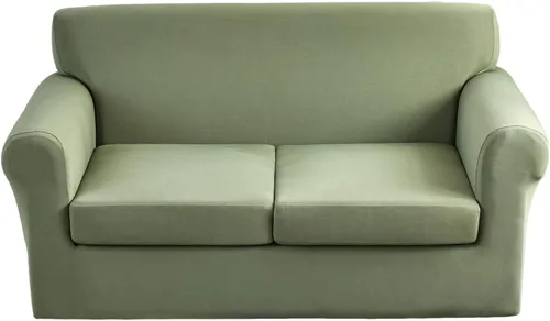 Miniatura 21 de CRFATOP Fundas elásticas para sillón de 2 plazas suaves con diseño floral para perros, fundas elásticas para sillón de 1 plaza, fundas lavables