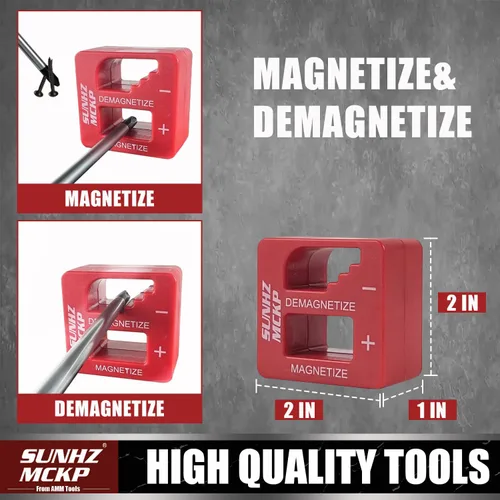 Miniatura 4 de SUNHZ MCKP Juego de destornilladores magnéticos de 124 piezas, incluye destornilladores ranurados, Phillips, Pozidriv, hexagonales, Torx