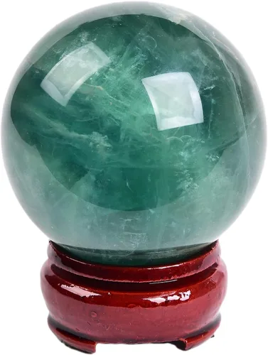 Miniatura 112 de JIC Gem Esfera de cristal de cuarzo Pietersite, bola de cristal decorativa azules y marrones dorados para meditación, decoraciones de mesa