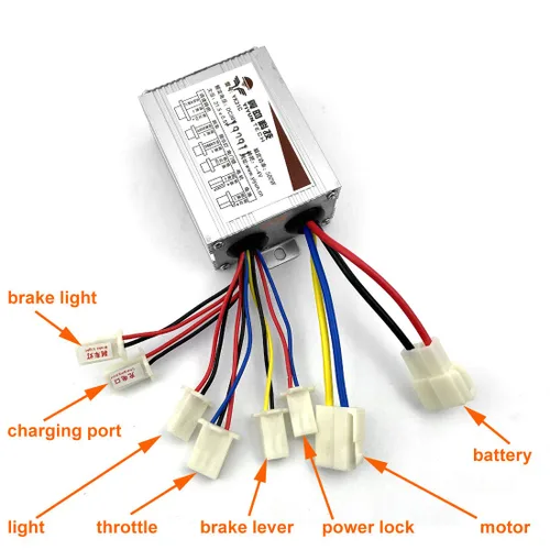 Miniatura 5 de L-faster 24V36V48V 450W Ricksha Kit de motor de bicicleta de 3 ruedas Kit de motor de bicicleta DIY Pedicab cepillado DC con caja de cambios