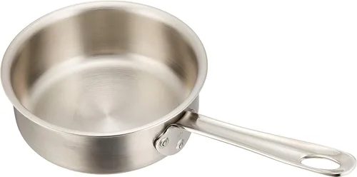 Endo Shoji ASTH501 - Sartén comercial turino para saltear, 5.9 pulgadas (5.9 in), olla compatible con cocina de inducción, acero recubierto de