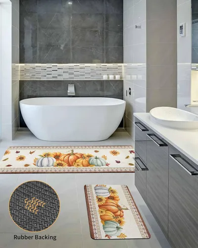 Miniatura 5 de Tapete de baño para bañera del suroeste, antideslizante, de secado rápido y absorbente, de tierra de diatomeas, fregadero de cocina, tapete