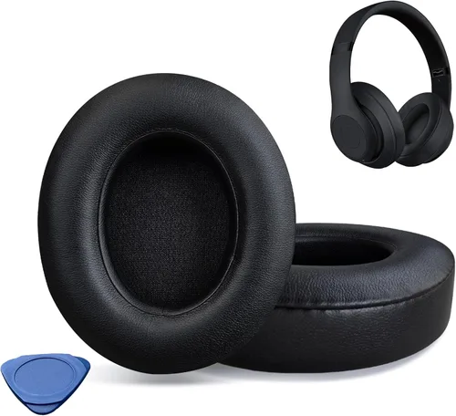 Almohadillas de repuesto para auriculares Beats Studio 2 y Studio 3 con cable e inalámbricos, almohadillas con piel proteica más suave, espuma