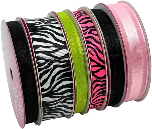 Miniatura 3 de Morex Ribbon Paquete de 6 cintas Sweet Petite de poliéster/nailon, Sweet Baby, 28 yardas