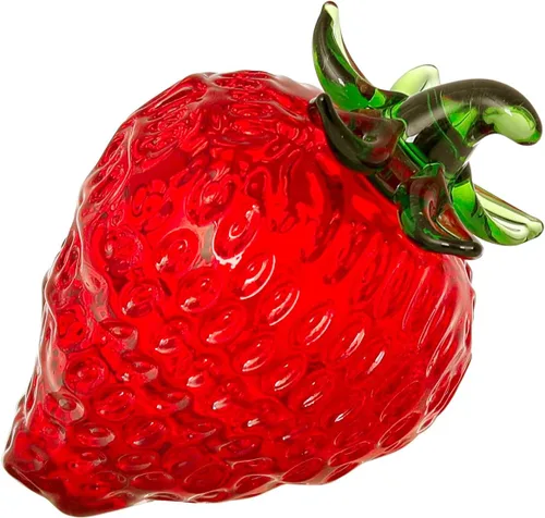 Miniatura 9 de LONGWIN Figuras coleccionables de fresa con abeja, pisapapeles de cristal, figura de fruta, centro de mesa, adornos para decoración del hogar