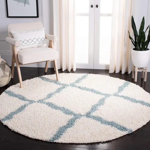 Miniatura 126 de Safavieh - Dallas Shag Collection SGD257A - Alfombra de área con diseño de enrejado de 10 x 14 pies