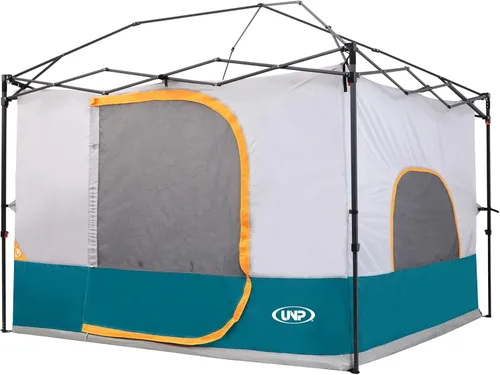 Miniatura 13 de UNP Cubo de camping Tienda de campaña lateral desplegable para toldos de 10 x 10 pies, carpa de fácil instalación gazebo